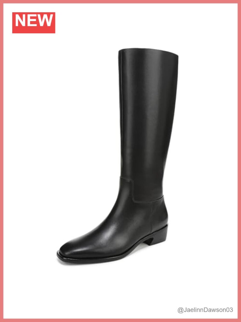 Vince Women's Andes Zip Tall Boots Mid-Calf Leather